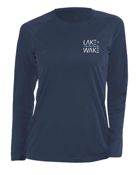 Women's UPF Long Sleeve  - Navy Blue