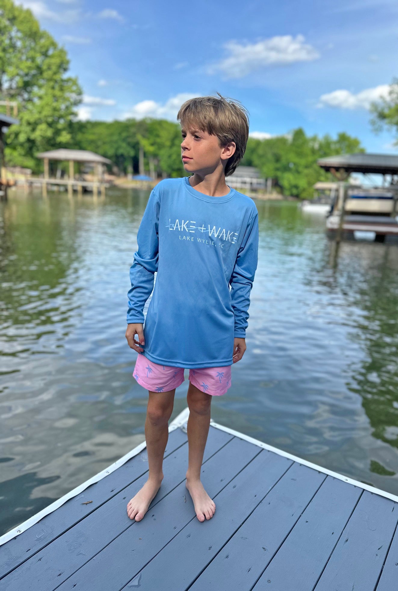 Youth UPF Lightweight Performance Long Sleeve - Blue